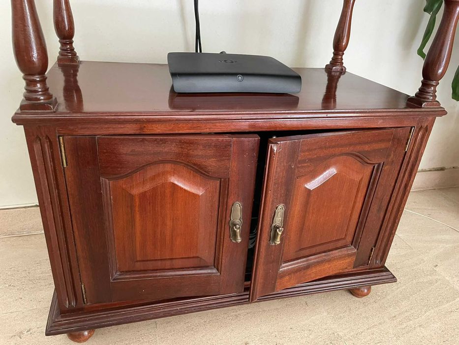 Mesa de televisão com arrumação (2 portas)