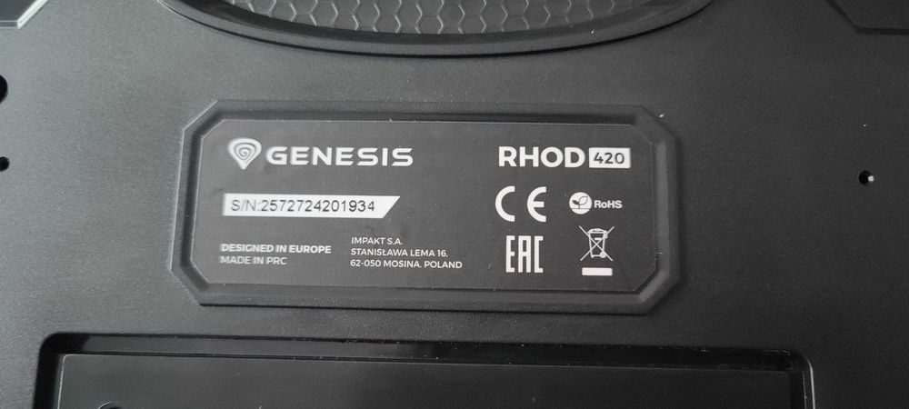 Klawiatura Genesis RHOD 420