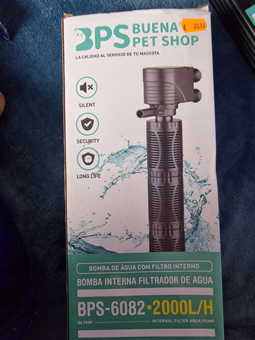 Bomba de filtragem, filtro de esponja e led