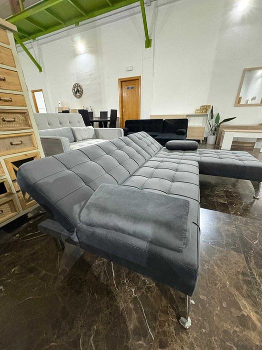 Sofa cama chaielongue reversivel levamos a sua casa Envio gratis