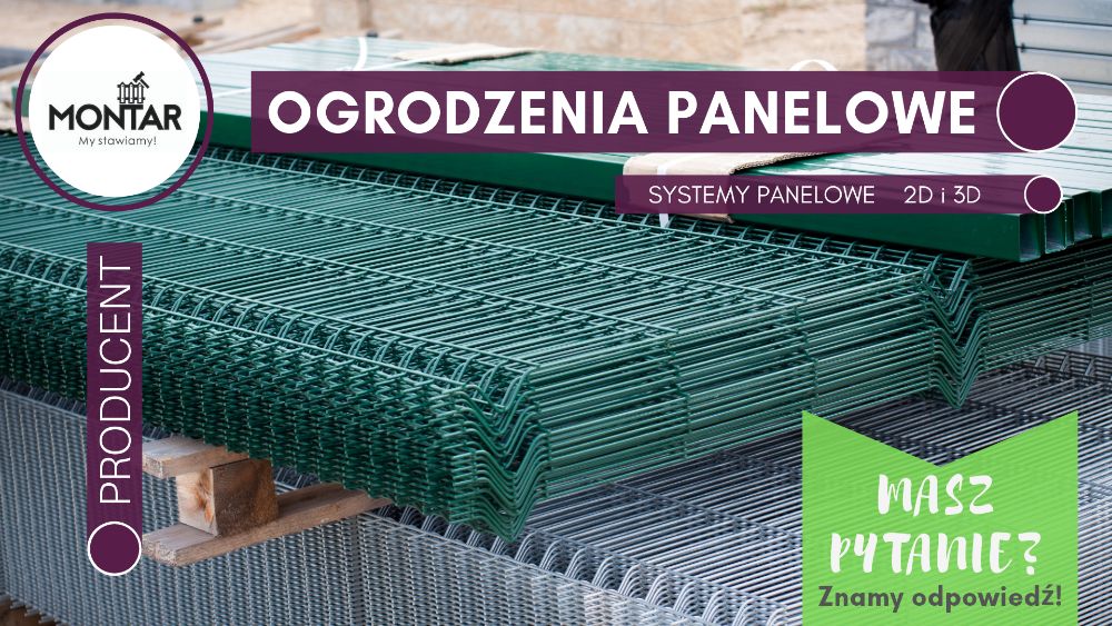 OGRODZENIE PANELOWE / Montaż / Sprzedaż / Transport / Podmurówka