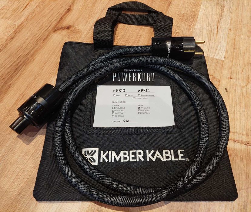 Kable zasilające audio: Kimber Kable PK14 Base 1,5 m