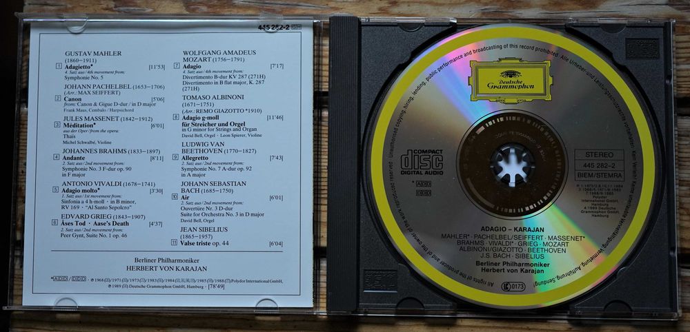 Karajan - cd "ADAGIO" - Deutsche Grammophon