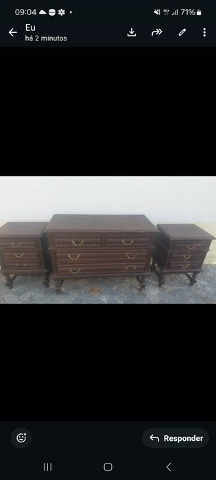 Comoda e mesas de cabeceiras