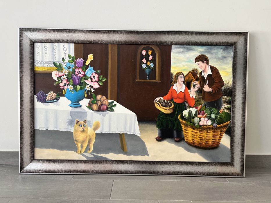 Quadro pintado a óleo
