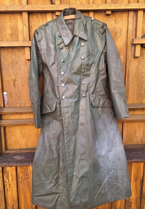Wetterschutzmantel- Kradmantel. Oficerski płaszcz. Wehrmacht.