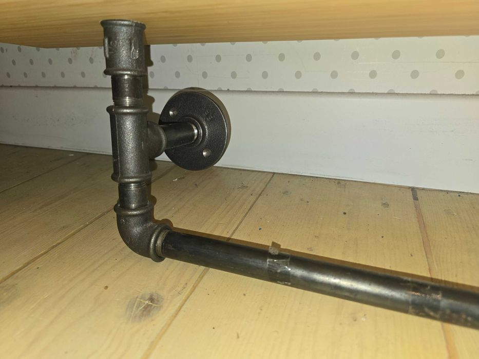 Półki regały loft bambusowe