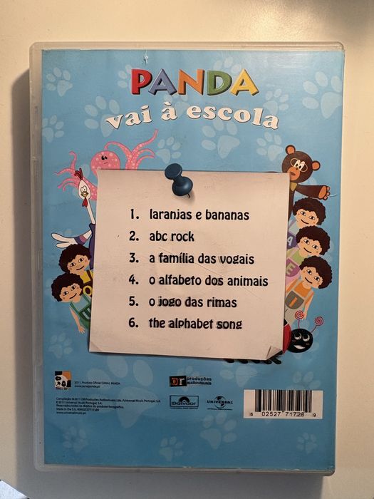 DVD Panda Vai à Escola: As Letras - Educativo Infantil