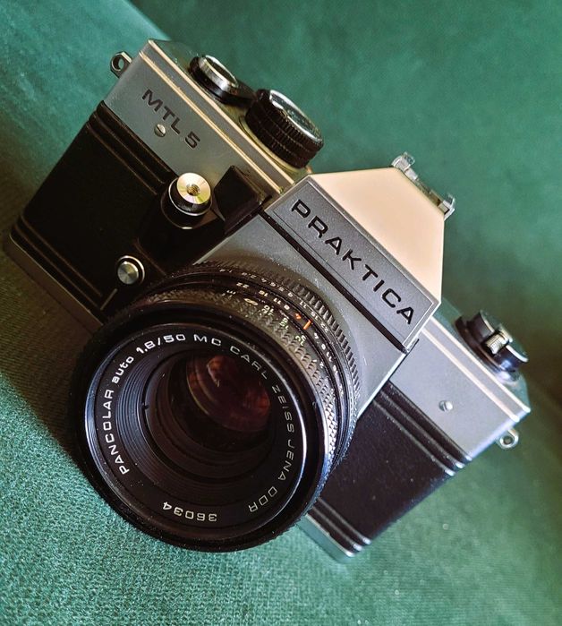 Praktica MTL5 + obiektyw + statyw | klasyczny analog | obiektyw Carl Zeiss