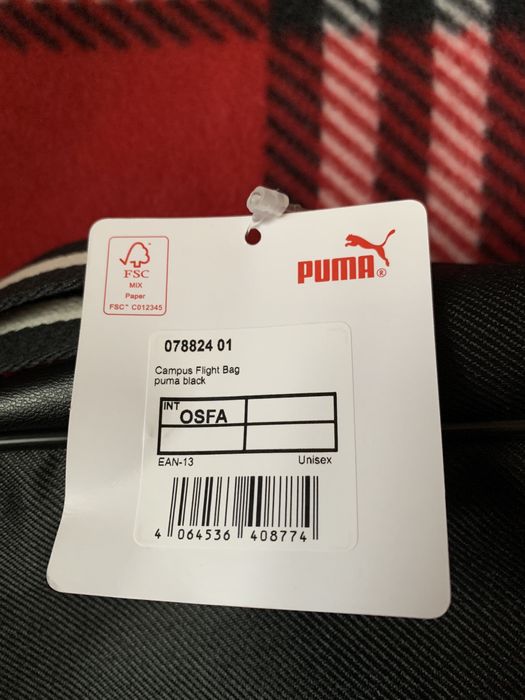 Сумка чоловіча Puma Campus Flight чорна