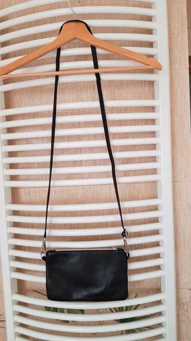 mała skórzana torebka -kopertówka wężowa skóra Borse in Pelle