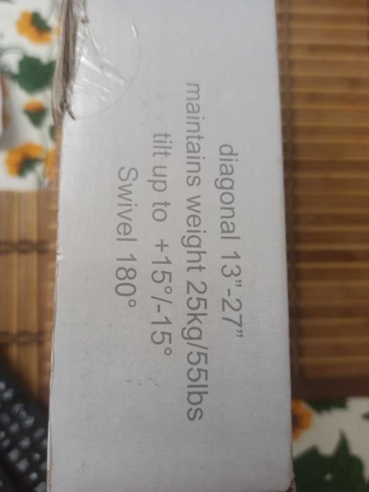 Настінне кріплення для плоскопанельного телевізора 13 -27 дюймів