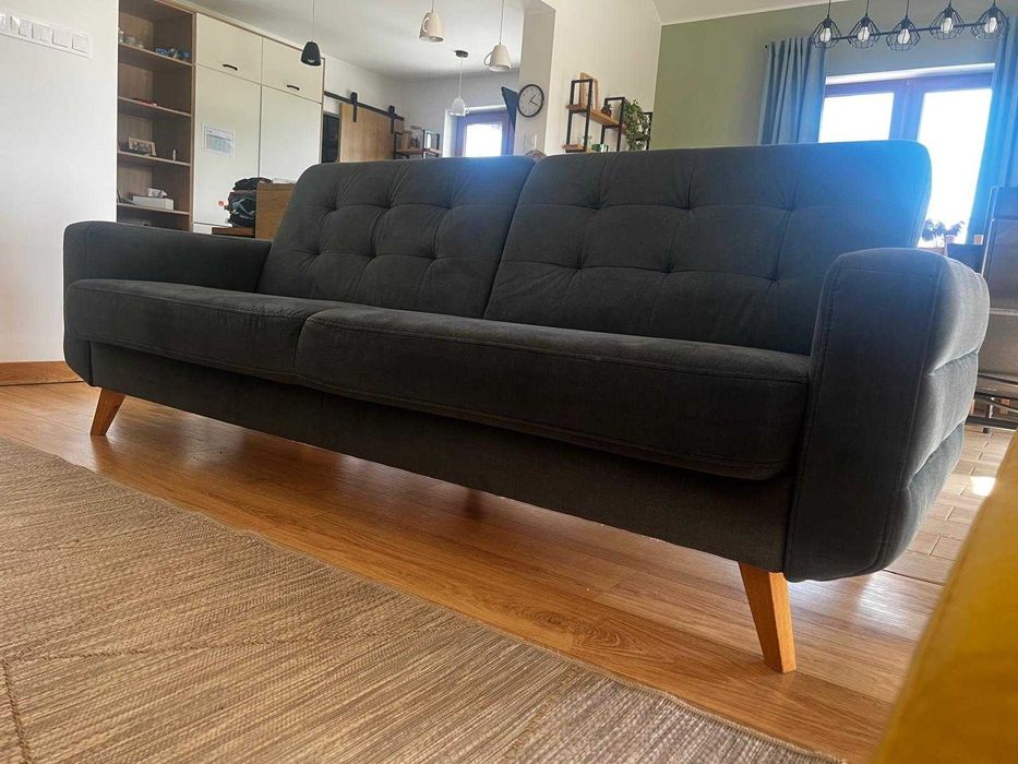 Sofa rozkładana butelkowa zieleń