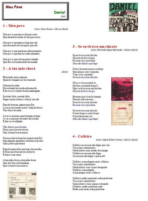 Daniel	- - - - -	Se Eu Tivesse Um Chicote	- - - - -	EP