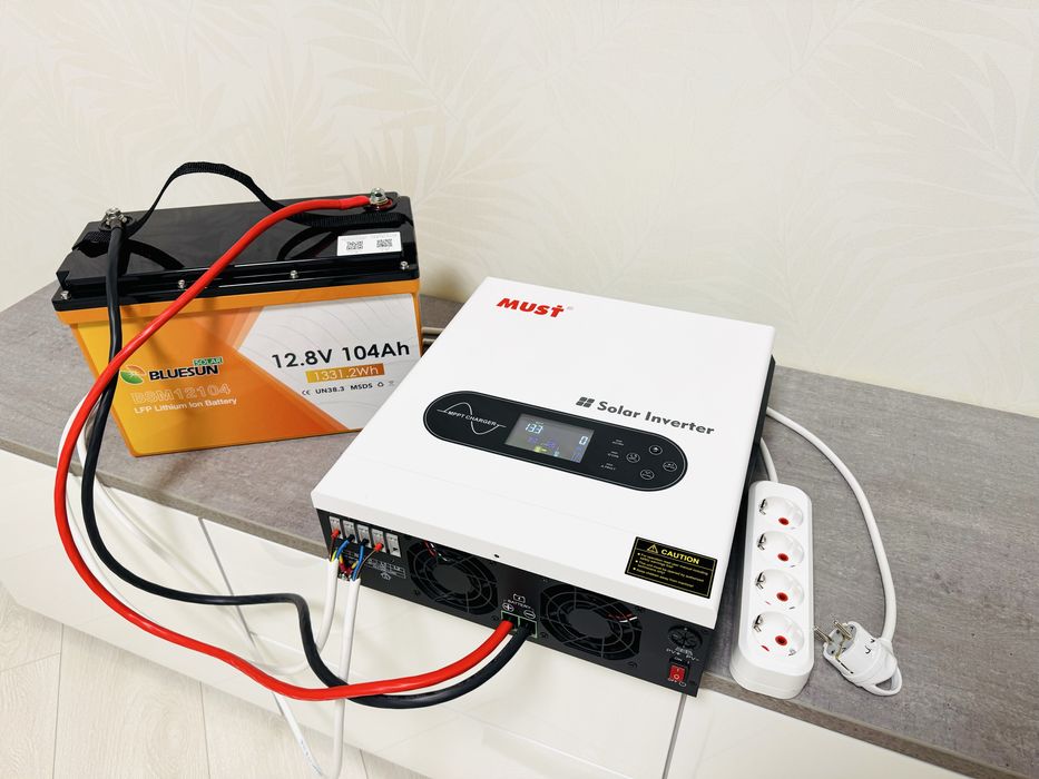 LiFePo4‼️2-4кВт комплект зарядная станция для дома гибридный инвертор