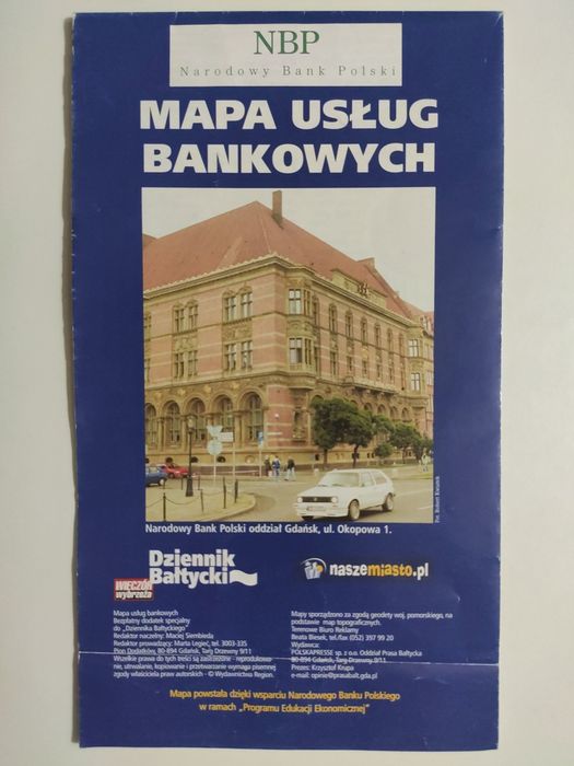 Mapa Usług Bankowych | egzemplarz używany
