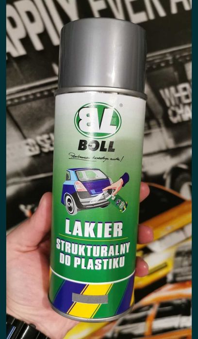 Boll lakier strukturalny do plastik szary spray