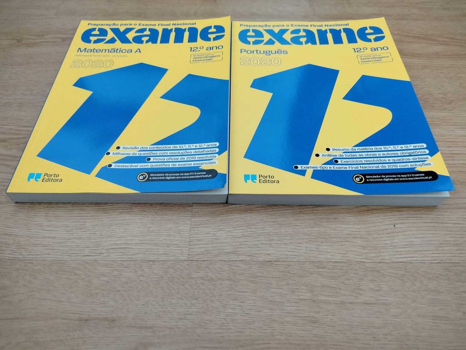 Manuais Preparação para Exame Nacional (Português & Matemática) 2020