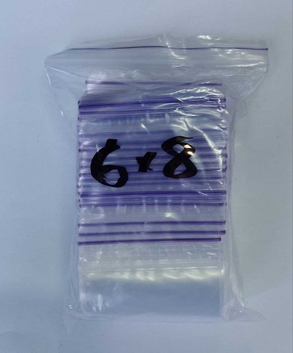 Zip Lock пакет зіп лок зип 60 мм * 80 мм / 6 см * 8 см