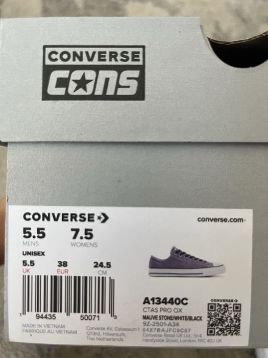 Trampki Converse r. 38 szare