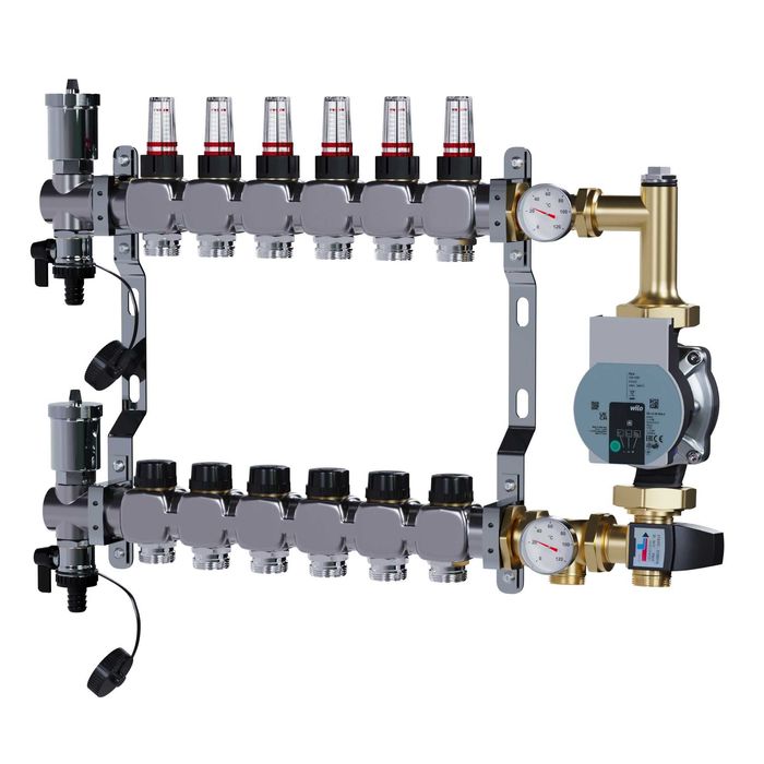 ROZDZIELACZ nierdzewny uzbrojony z pompą WILO - ZESTAW