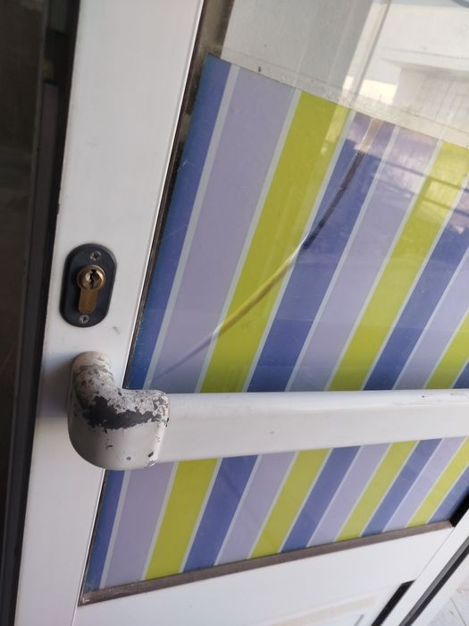 Porta dupla alumínio vidro simples