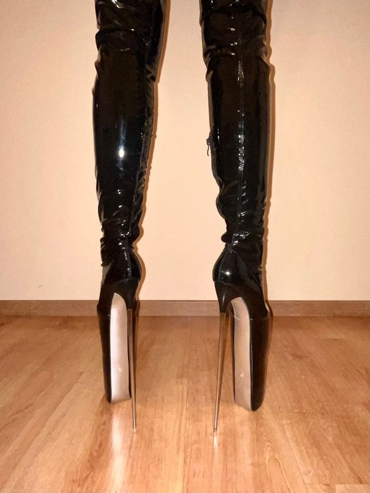 6/ OD RĘKI 39 !! 30 cm !! Buty metal heel kozaki !! 30 cm !! kozaczki