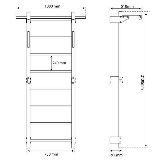 Drabinka gimnastyczna z drążkiem mocna dla dzieci dorosłych na prezent