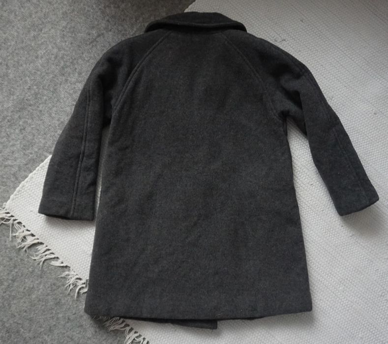 Płaszczyk dziecięcy szary Claire popiel klasyk dziewczynka zima 6 lat