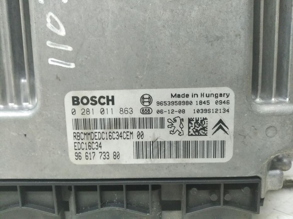 CENTRALINA MOTOR UCE PEUGEOT 307 2007 -0281011863