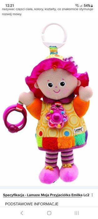 Lalka Emilka Lamaze