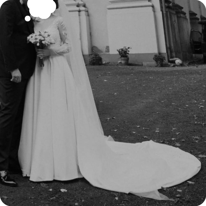 suknia ślubna z trenem