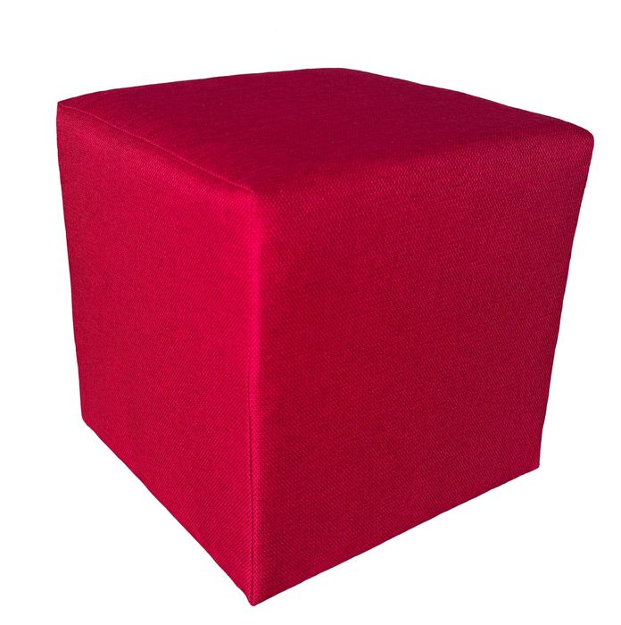PUFA kwadratowa 40x40x40 MATERIAŁ TR-34 CZERWONY - kolory