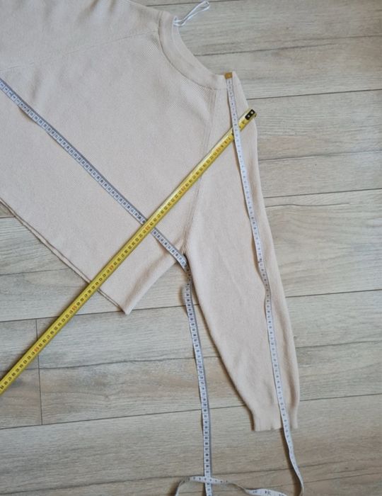Krótki sweterek Pull&Bear, beżowy