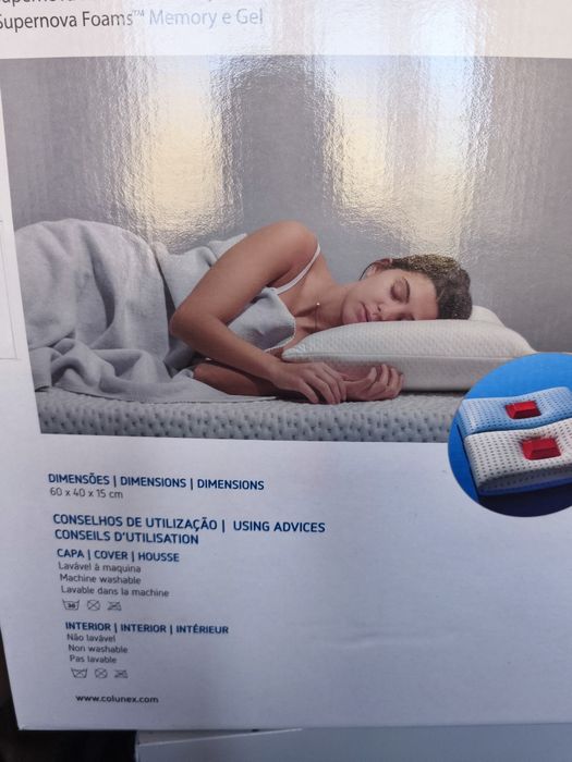 Almofada Memory foam and gel  Colunex