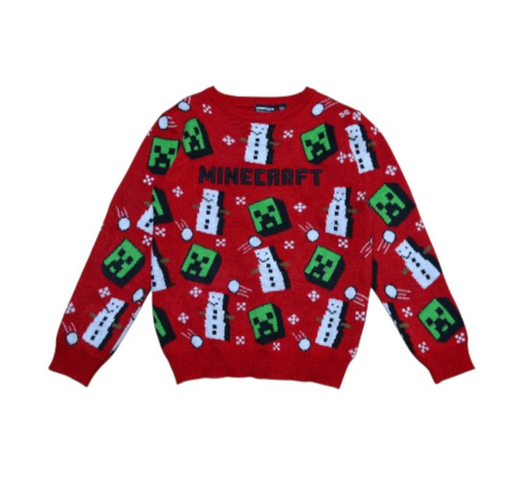 Червоний светр джемпер Minecraft Primark на хлопчика 9-10 років
