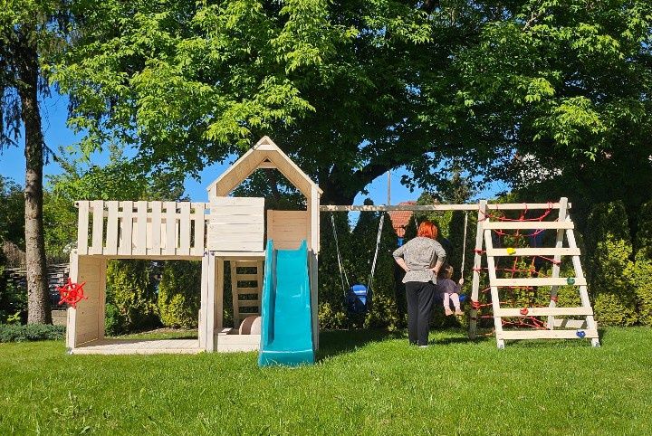 Plac zabaw , małpi gaj , drewniany , wyprzedaż 2025