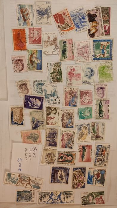 Vários lotes de selos