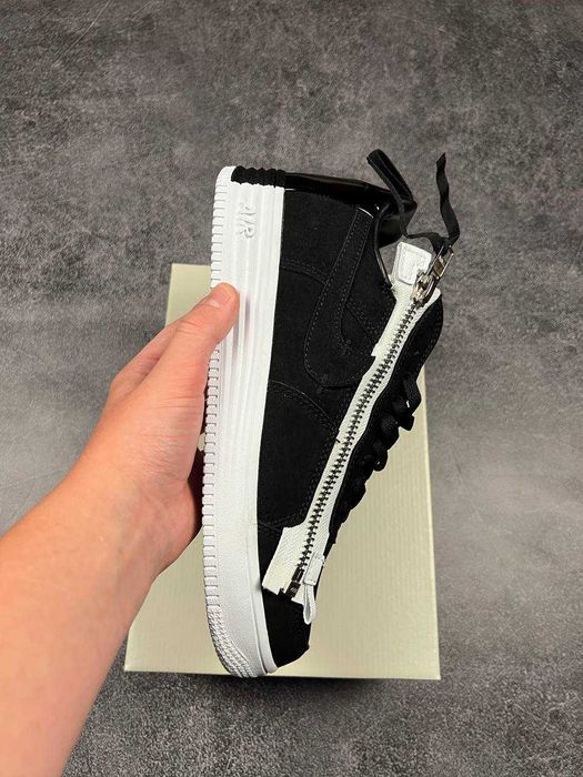 !WOW! Кросівки Nike Lunar Force 1 Low Acronym Black White | кроссовки форс лунар
