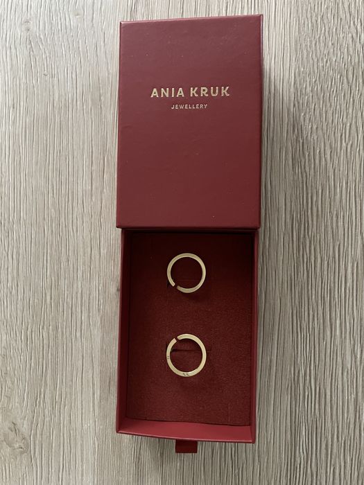 Srebro pozłacane kolczyki Ania Kruk