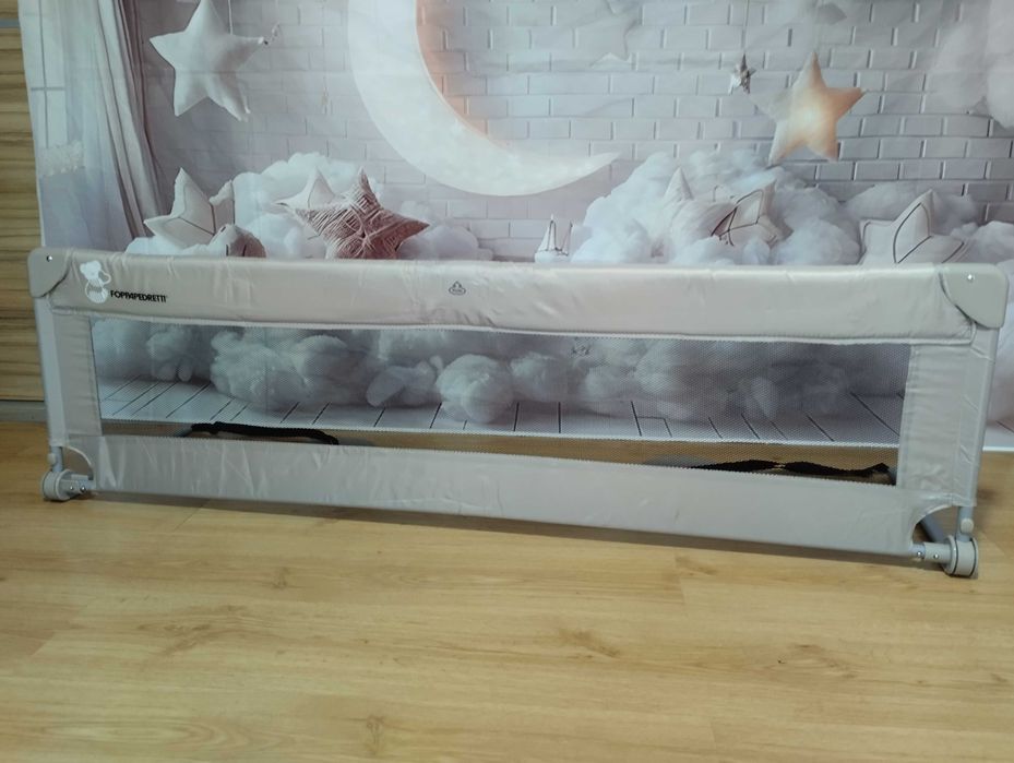 FOPPAPEDRETTI Hopla Barierka ochronna 150 cm beżowa składana