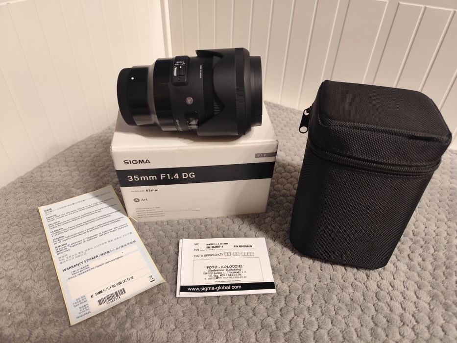 Obiektyw Sigma 35 f/1.4 DG Art, stan NOWY, SONY