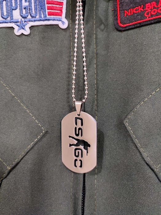 Strój, przebranie pilota Top Gun + okulary + nieśmiertelnik