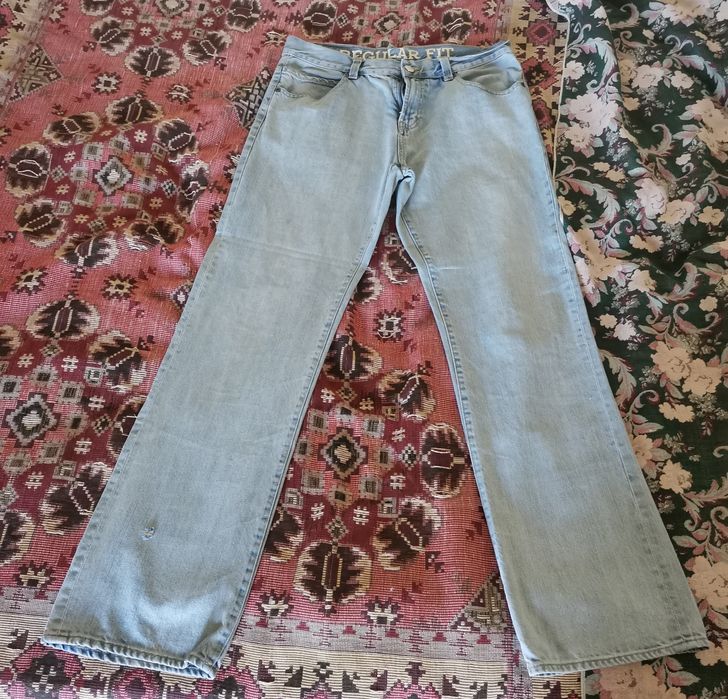 Джинсы мужские светлые. Размер 34