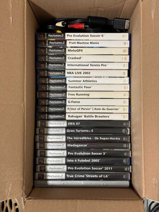 Playstation 2 slim silver + jogos