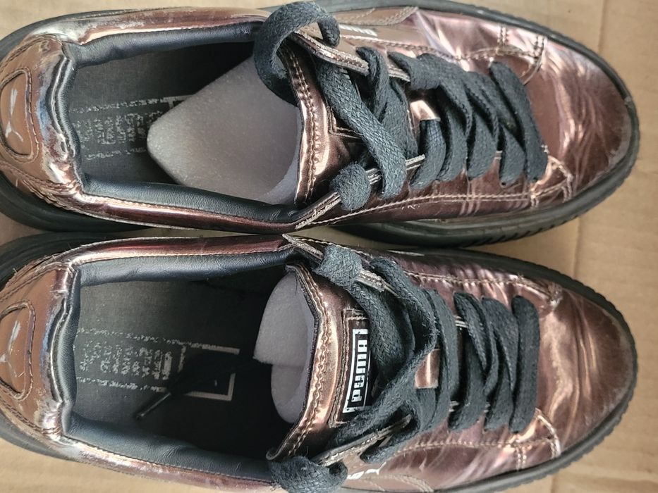 Кеди жіночі Puma Basket Platform Metallic "r37/22sm"