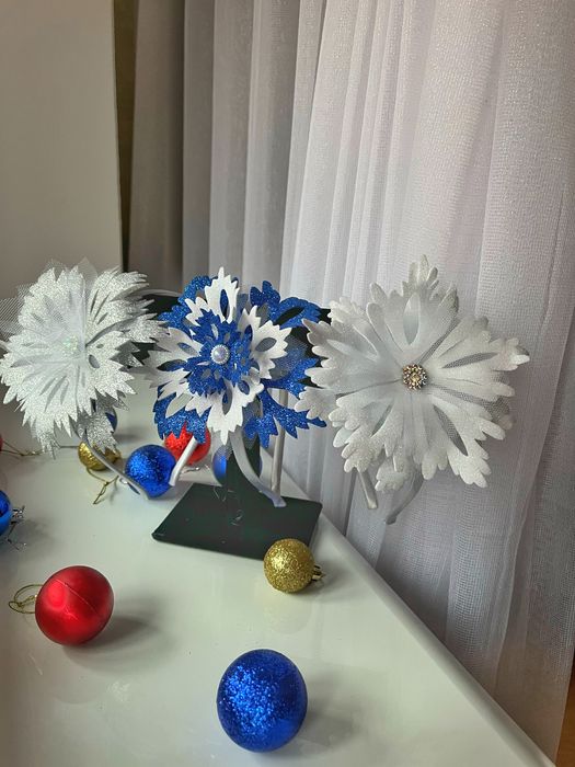 Образ, обруч, костюм сніжинки для дівчинки