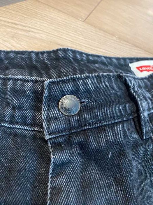 Spodnie męskie jeansy Levis 513 black washed czarny stone denim Y2k