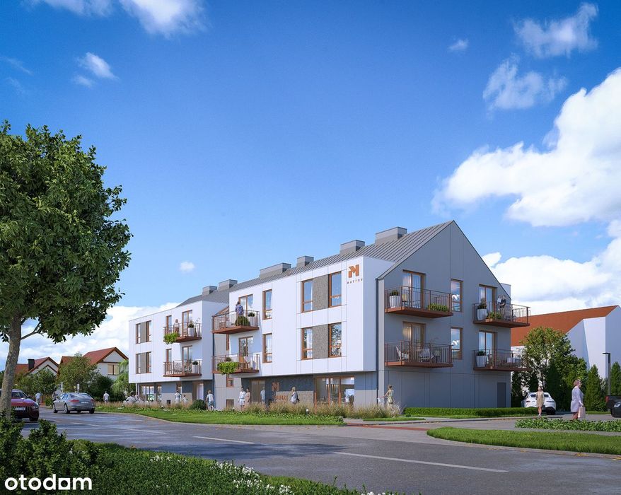 3-pokojowe mieszkanie z dużym balkonem