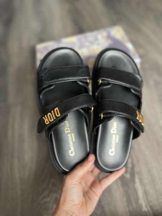 Шльопанці dior натуральна шкіра